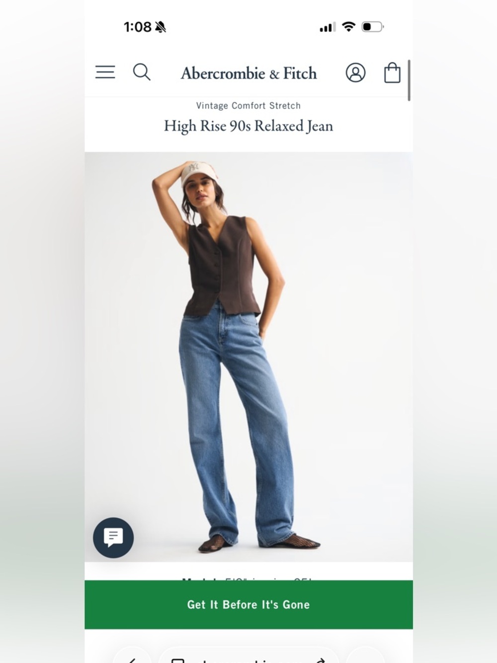 Abercrombie & Fitch High Rise 90s Relaxed Flare Jeans